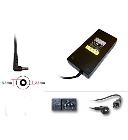 Asus GL502VS-FY307T Notebook Adaptör Laptop Şarj 180W