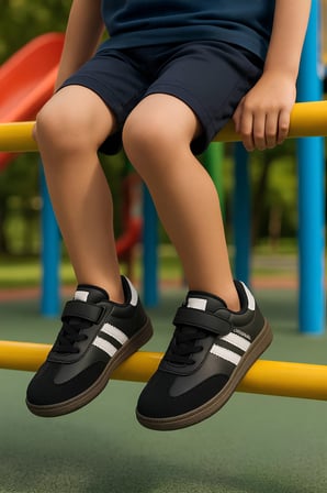Günlük Unisex Çocuk Sneaker Bağcıklı Hafif Esnek Kaymaz Taban Ayakkabı 105