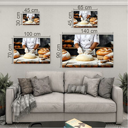 Mesleki Cam Tablo - Aşçı - Yatay Motif 01-163