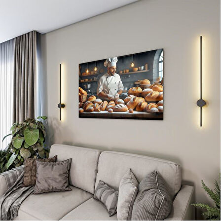Mesleki Cam Tablo - Aşçı - Yatay Motif 01-167