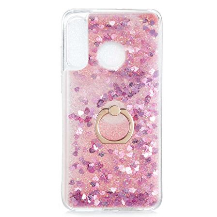 Gpack Huawei P30 Lite Kılıf Milce Sulu Yüzüklü Silikon Arka Kapak