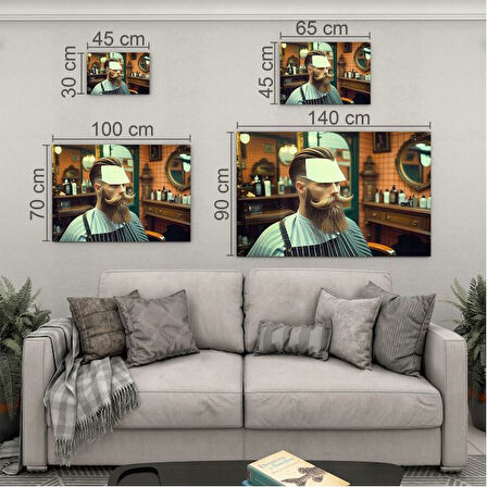 Mesleki Cam Tablo - Berber - Yatay Motif 03-100