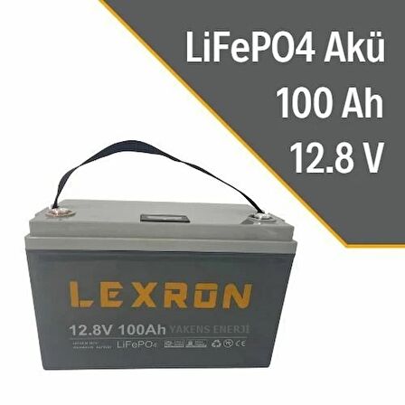 100Ah 12.8V LiFePO4 Pil Lityum Akü Lexron