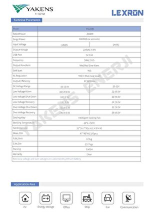 2000 Watt 24V Modifiye Sinüs İnverter Lexron