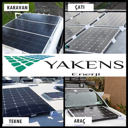 Karavan Tekne Güneş Paneli Montaj Braket Seti 7 Parça + Kablo Geçiş Kapağı