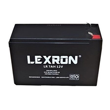  7 Ah 12V Kuru Akü Lexron