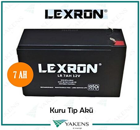  7 Ah 12V Kuru Akü Lexron