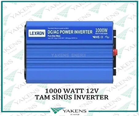 1000 Watt 12V Tam Sinüs İnverter Lexron