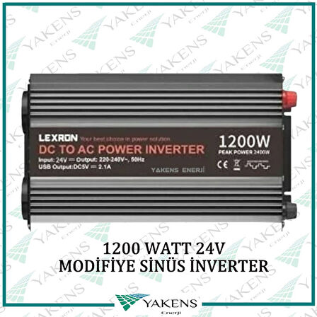 1200 Watt 24V Modifiye Sinüs İnverter Lexron