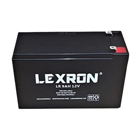 9 AH 12V Kuru Akü Lexron 