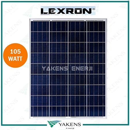 105 Watt 12V Polikristal Güneş Paneli Lexron