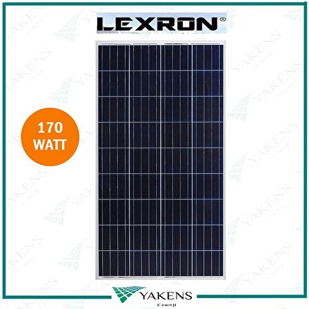 170 Watt 12V Polikristal Güneş Paneli Lexron