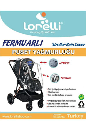 Travel Sistem Fermuarlı Bebek Arabası Yağmurluğu Yağmurluk