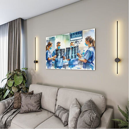 Mesleki Cam Tablo - Doktor - Yatay Motif 05-112
