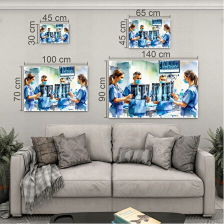 Mesleki Cam Tablo - Doktor - Yatay Motif 05-112