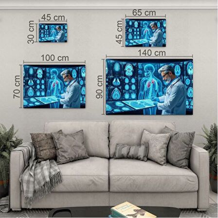Mesleki Cam Tablo - Doktor - Yatay Motif 05-121