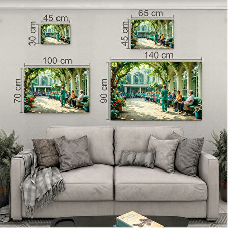 Mesleki Cam Tablo - Doktor - Yatay Motif 05-140