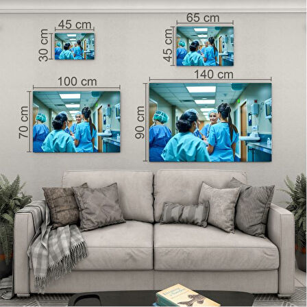 Mesleki Cam Tablo - Doktor - Yatay Motif 05-159