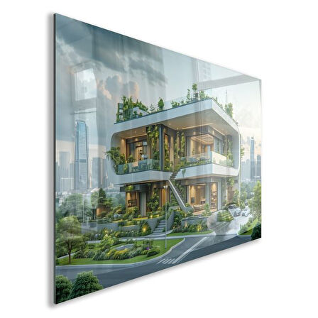 Mesleki Cam Tablo - Mimar - Yatay Motif 07-124