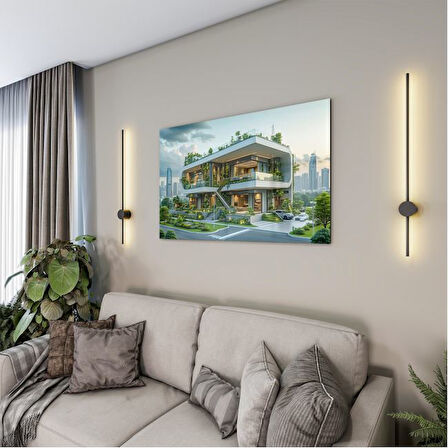 Mesleki Cam Tablo - Mimar - Yatay Motif 07-124
