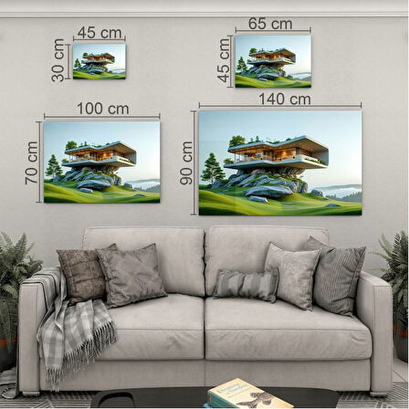 Mesleki Cam Tablo - Mimar - Yatay Motif 07-154