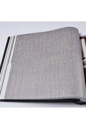 kumaş tüvit dokulu düz silinebilir duvar kağıdı 105-1 | wallert olivia, gri, kağıt taban taban + vinil kaplama - 16.5 m²