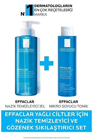 La Roche Posay Effaclar Yağlı Ciltler Için Nazik Temizleyici Ve Gözenek Sıkılaştırıcı Set