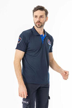 112 Acil Paramedik T-Shirt Unisex Lacivert (ATT002)