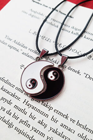 Yin Yang Çift Kolyesi Aksesuar Şık Hediyelik Süs Takı