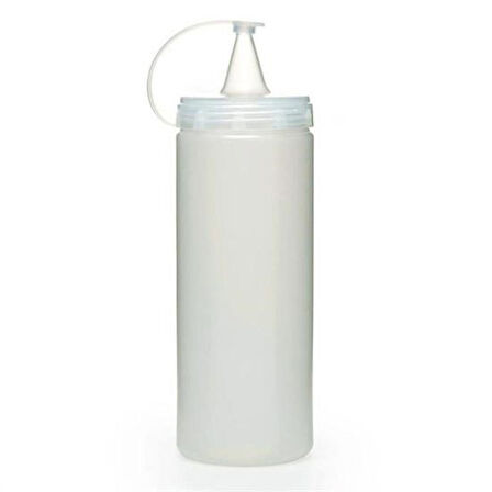Meleners® Şeffaf Kapaklı Sızdırmaz Yağlık Sosluk Şişesi Plastik Yağdanlık 400 ml AP-9028