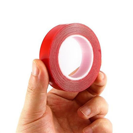 Meleners® 2 Metre Güçlü Yapışkanlı Çift Taraflı Slikon Pratik Şeffaf Bant