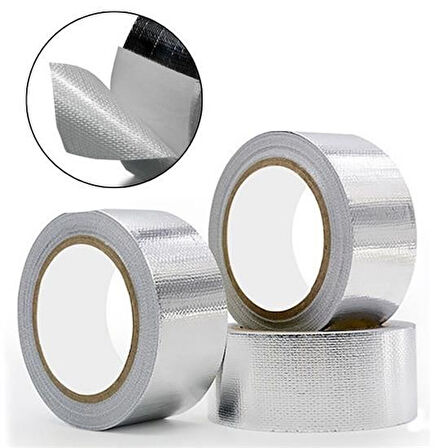 Meleners® Yüksek Sıcaklık Dayanan Su Geçirmez Çatı Boru Duvar Çatlak Onarıcı Yapışkan Bant Folyo 5 cm