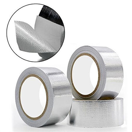 Meleners® 2 Mt Yüksek Sıcaklık Dayanan Su Geçirmez Çatı  Duvar Çatlak Onarıcı Yapışkan Bant Folyo 5 Cm
