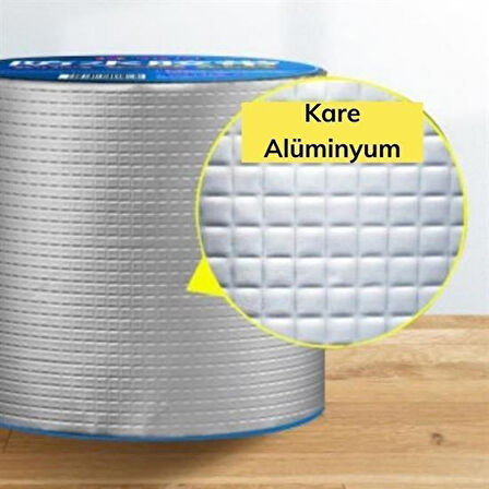 Meleners® 2 Mt Yüksek Sıcaklık Dayanan Su Geçirmez Çatı  Duvar Çatlak Onarıcı Yapışkan Bant Folyo 5 Cm
