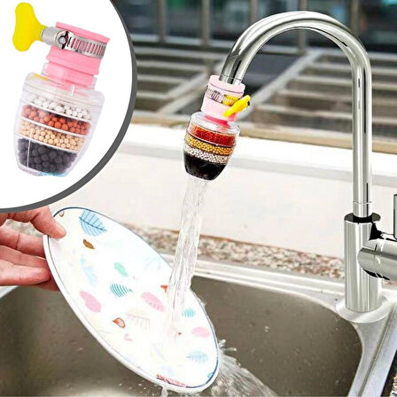 Meleners® 6 Katmanlı Musluk Ucu Filtreli Su Tasarruflu Hijjenik Musluk Başlığı
