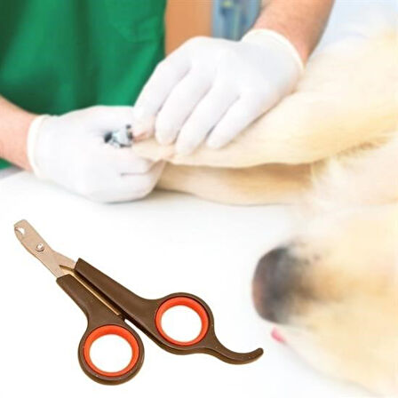 Meleners Küçük Çelik Uçlu Kedi Köpek Evcil Hayvan Tırnak Makası Pati Bakım Aleti Ergonomik Kaymaz Sap