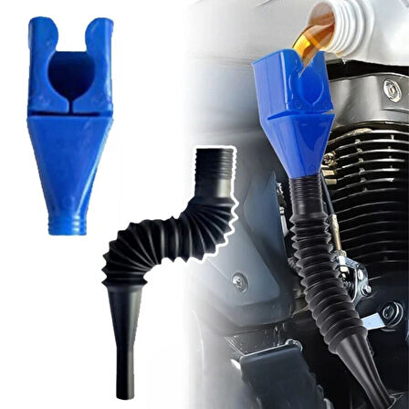 Meleners® Araba ve Motorsikletler İçin Katlanabilir Plastik Motor Yağ Hunisi