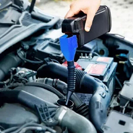 Meleners® Araba ve Motorsikletler İçin Katlanabilir Plastik Motor Yağ Hunisi
