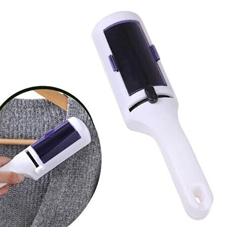 Meleners®  Taşınabilir Elektrostatik Hazneli Rulo Şeklinde Evcil Hayvan Tüyü Saç Toplayıcısı