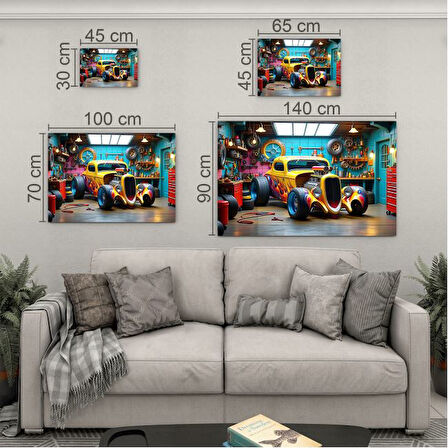 Mesleki Cam Tablo - Galerici - Yatay Motif 13-105