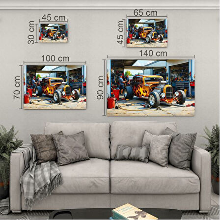 Mesleki Cam Tablo - Galerici - Yatay Motif 13-154