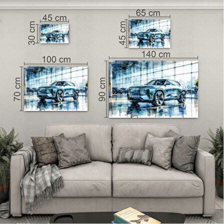 Mesleki Cam Tablo - Galerici - Yatay Motif 13-166