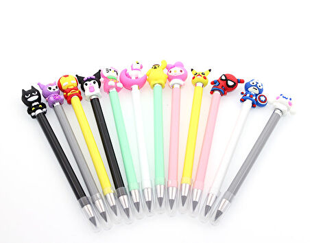 Karışık Kahraman Figürlü Uçlu Kalem 