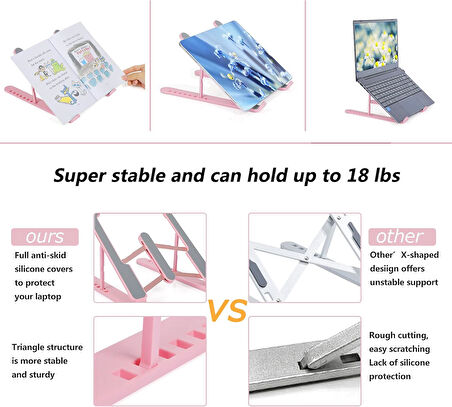 Ayarlanabilir Laptop Standı 7 Kademe