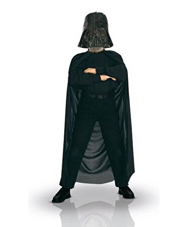 Çocuk Boy Darth Vader Maskesi ve Pelerin Seti