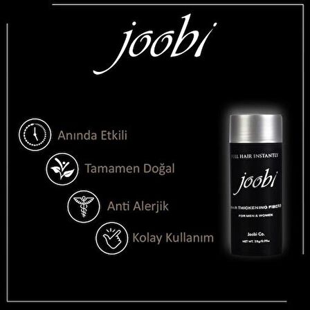 JOOBI 28 GR SAÇ TOZU - GÜRLEŞTİRİCİ SAÇ FİBERİ - AÇIK KAHVE