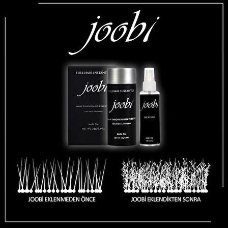 JOOBI 28 GR SAÇ TOZU - GÜRLEŞTİRİCİ SAÇ FİBERİ - AÇIK KAHVE