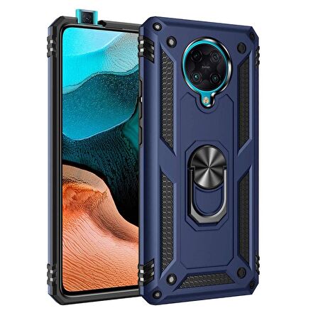 Gpack Xiaomi Poco F2 Pro Kılıf Vega Standlı Yüzüklü MıknatıslıFull Ekran
