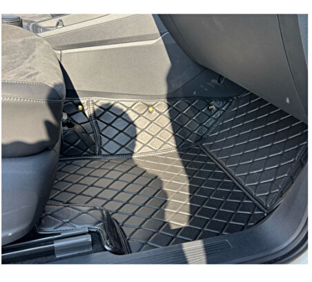 Volkswagen Caddy 2021-2025 Arası Araca Özel Tek Katmanlı 8d Havuzlu Paspas Takımı 