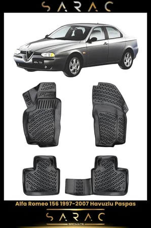 Alfa Romeo 156 1999 Model Araca Özel 3d Havuzlu Paspas